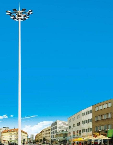 扬州弘旭照明生产20米12火升降式高杆灯户外路灯